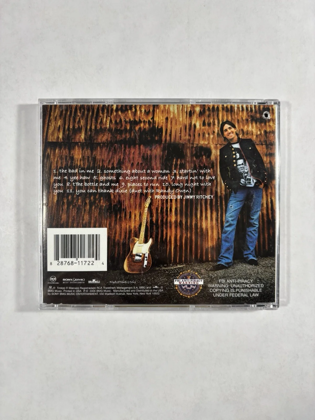 VTG Jake Owen Autographed Signed CD. Starting' With Me. 2006 Sony BMG Music, изображение 3