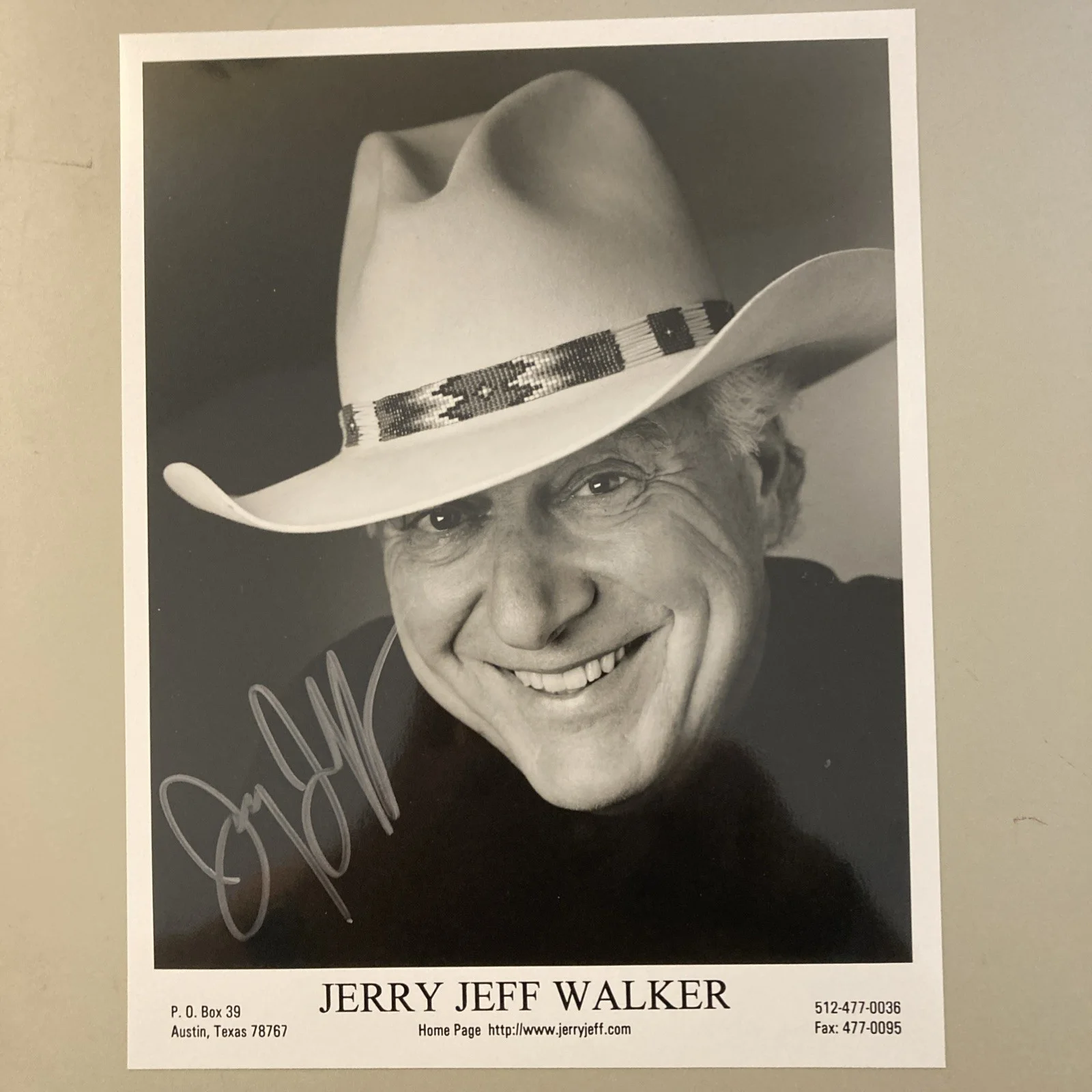 Jerry Jeff Walker 1942-2020 “Mr. Bojangles”Rare Signed 8x10 Glossy W/COA/mint, изображение 2