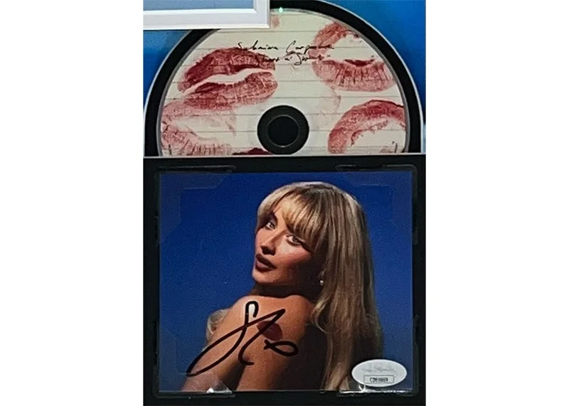 Sabrina Carpenter Signed 3D With With Playable Video 25x25 Framed CD JSA, image 2