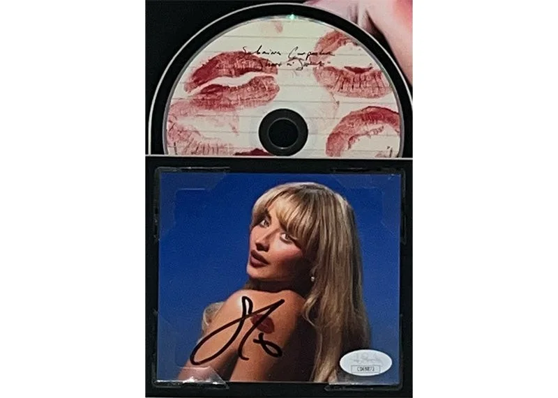 Sabrina Carpenter Signed 3D With With Playable Video 25x25 Framed CD JSA, image 2