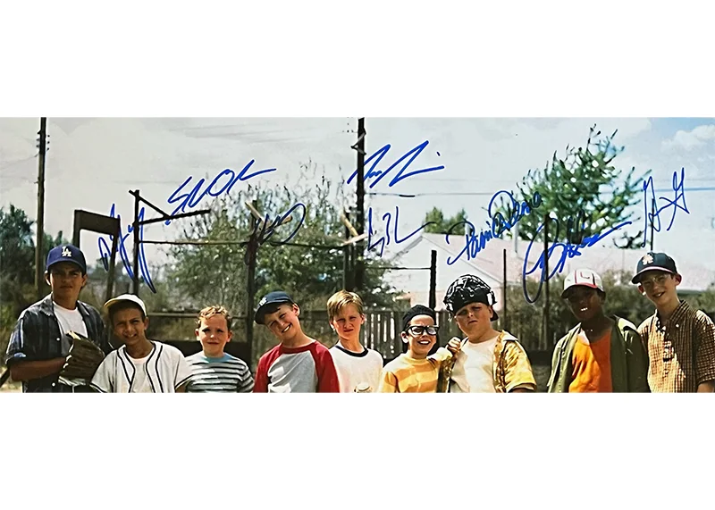 The Sandlot Movie Cast Signed 8 31x25 3D LED Light Frame Photo Beckett, image 2