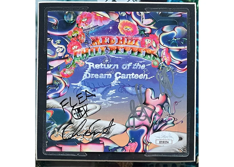 Red Hot Chili Peppers Signed 3D Framed CD Dream Canteen JSA COA, image 2