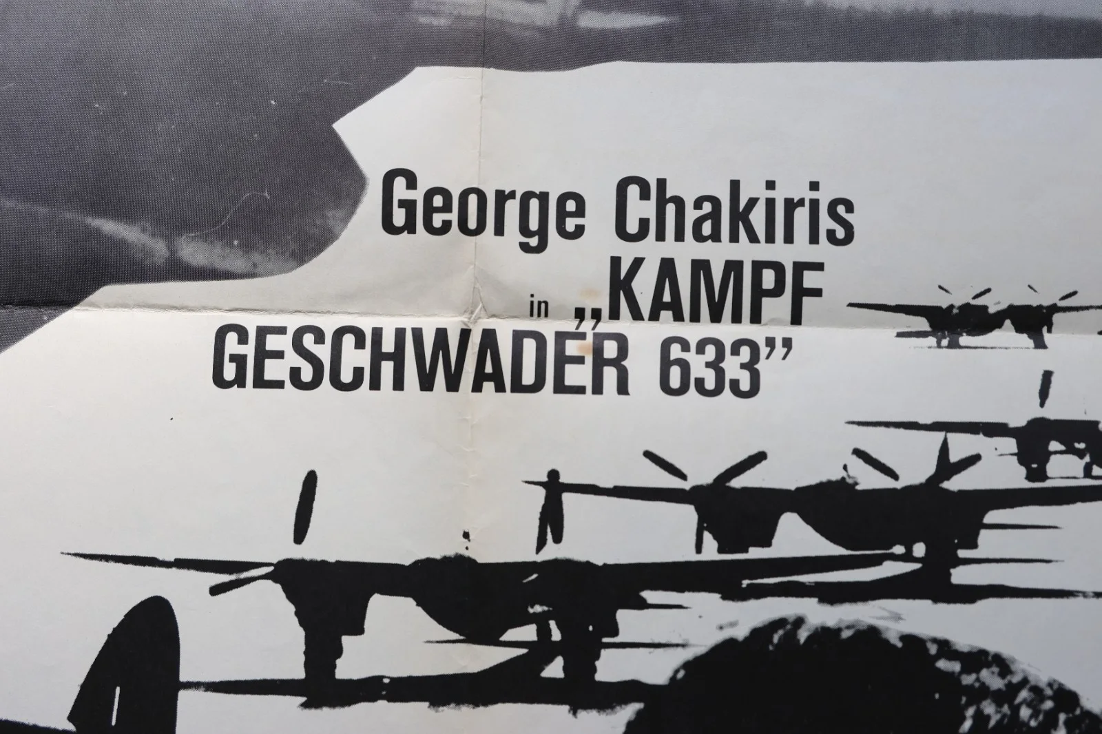 633 Squadron German Poster 1964 Cliff Robertson, George Chakiris, image 4