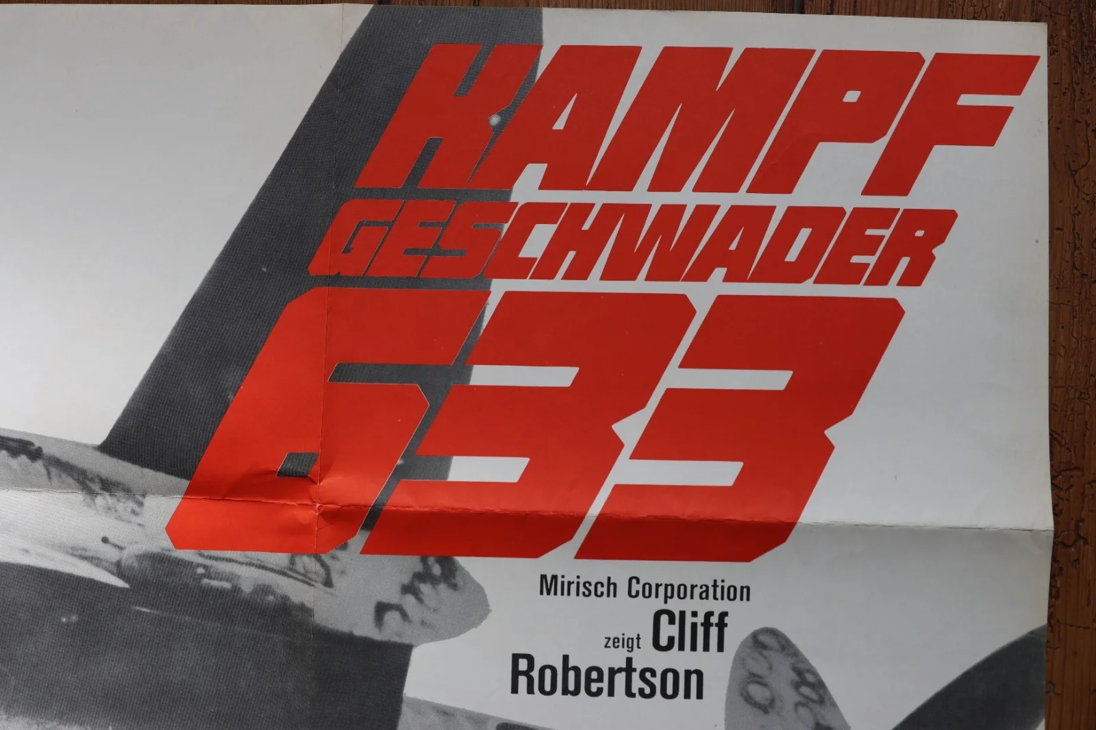 633 Squadron German Poster 1964 Cliff Robertson, George Chakiris, image 5