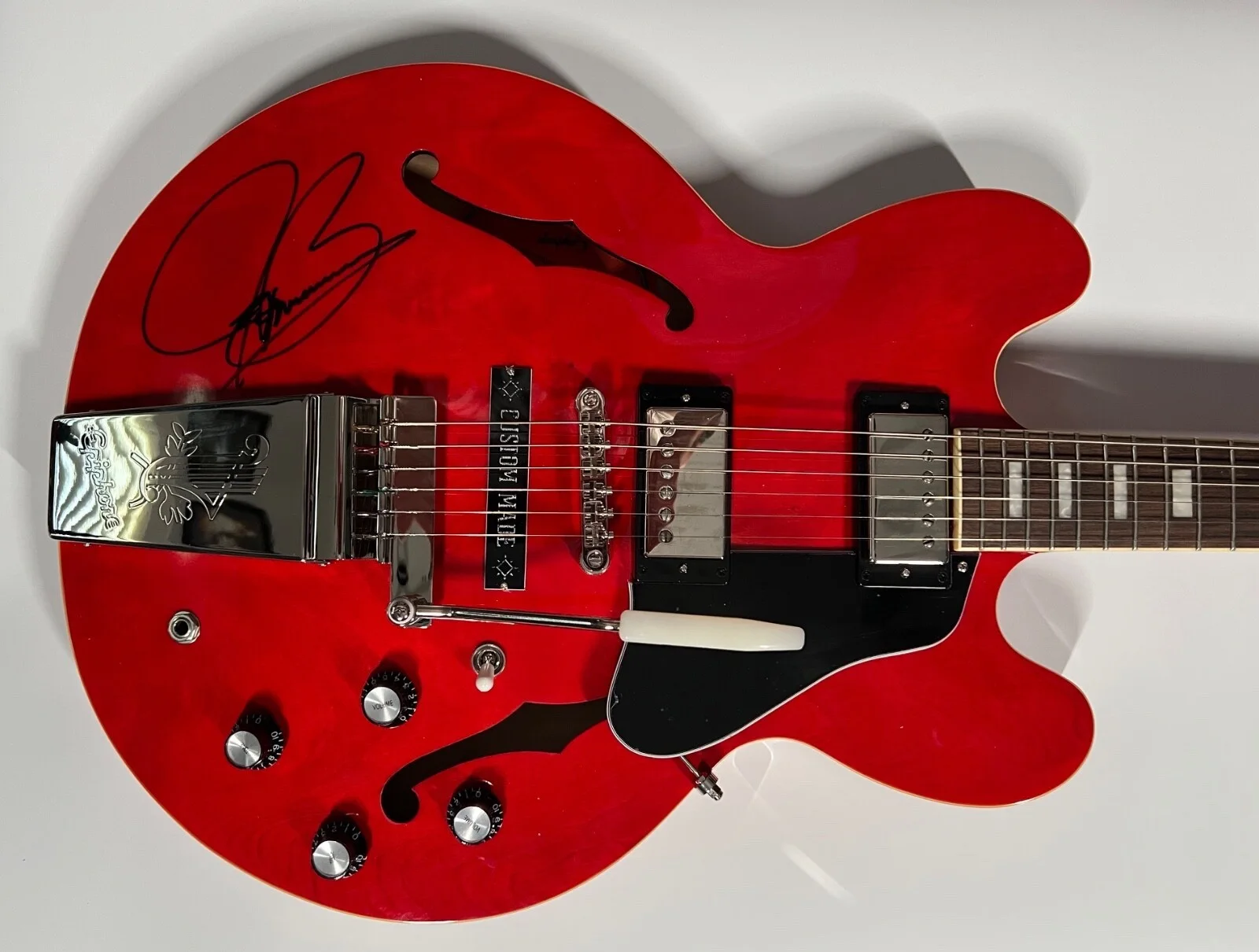 Joe Bonamassa Signed Autograph 1962 ES-335 Semi-Hollow Guitar ACOA, изображение 3