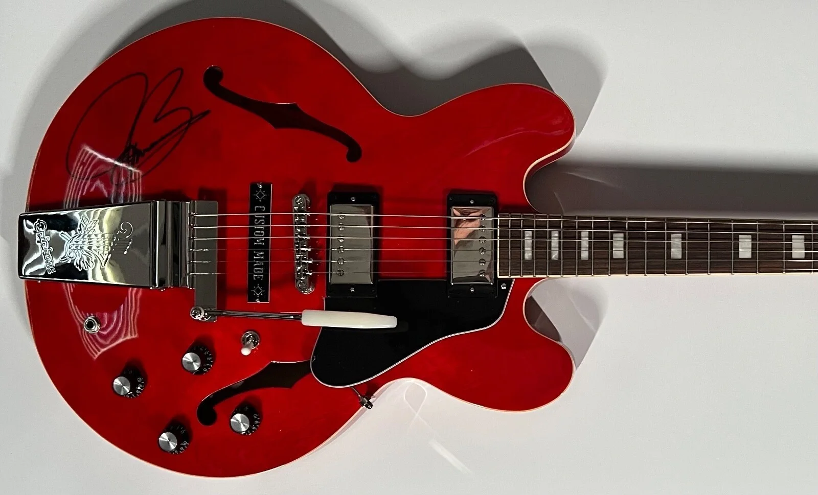 Joe Bonamassa Signed Autograph 1962 ES-335 Semi-Hollow Guitar ACOA, изображение 4