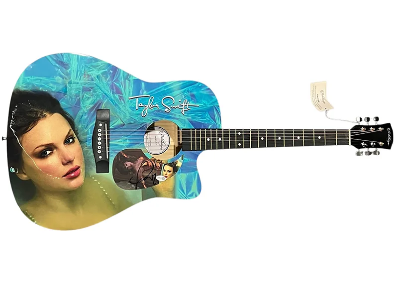 Taylor Swift Signed Life Of A Showgirl Acoustic Guitar (JSA), изображение 3