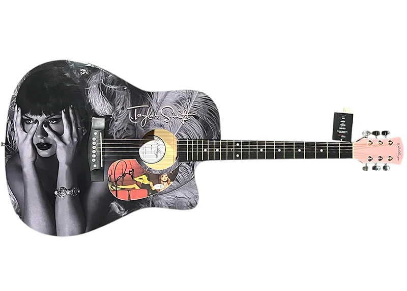 Taylor Swift Signed Life Of A Showgirl Acoustic Guitar (JSA), изображение 3