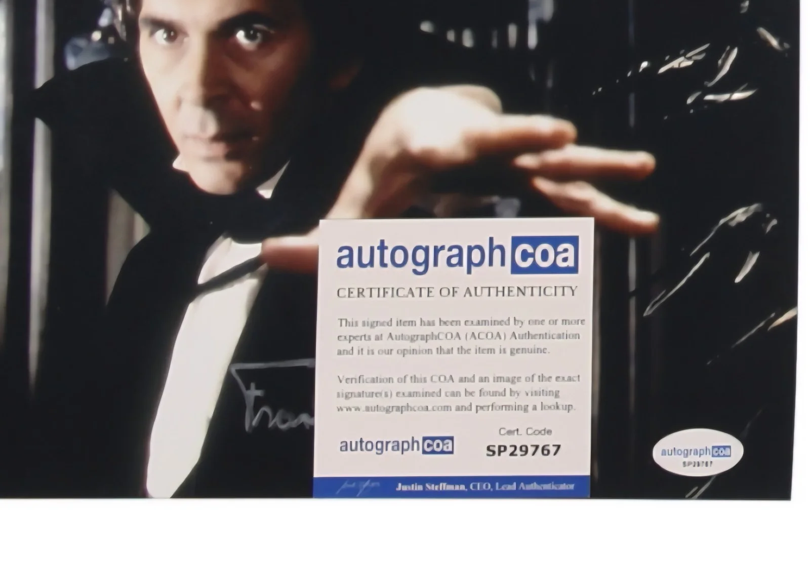 Frank Langella — FRANK LANGELLA SIGNED 8x10 PHOTO COUNT DRACULA ACOA COA Authenticated, image 2