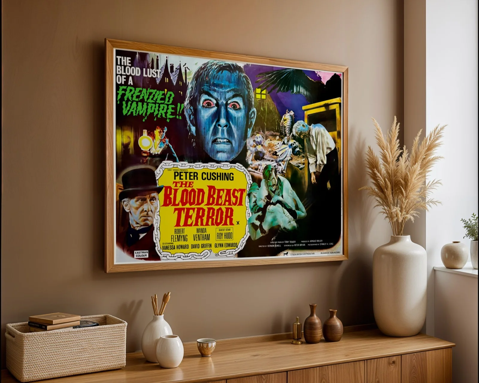 The Blood Beast Terror - 1968 Horror Drama Restored 30" x 40" UK Quad Poster, изображение 3