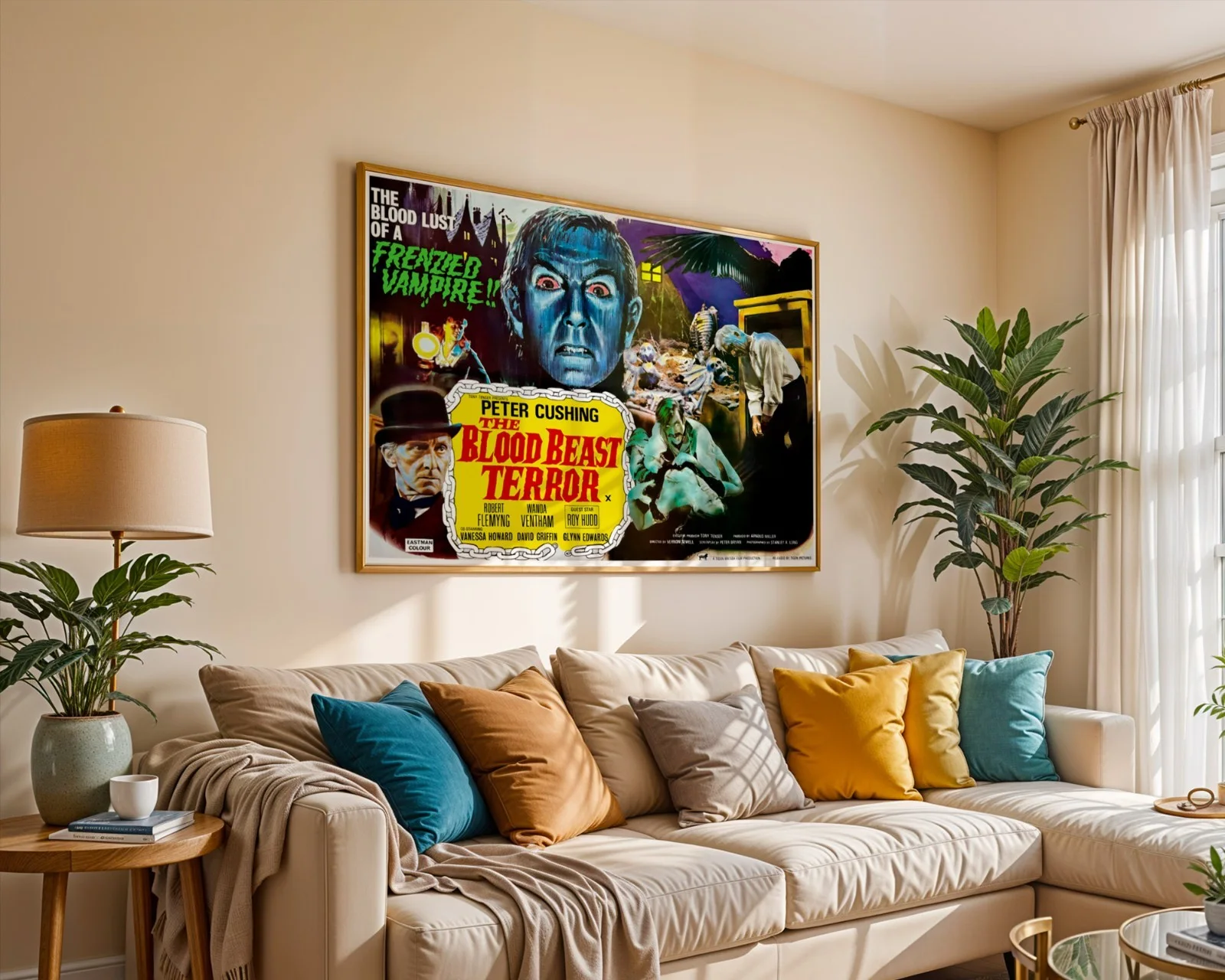 The Blood Beast Terror - 1968 Horror Drama Restored 30" x 40" UK Quad Poster, изображение 5