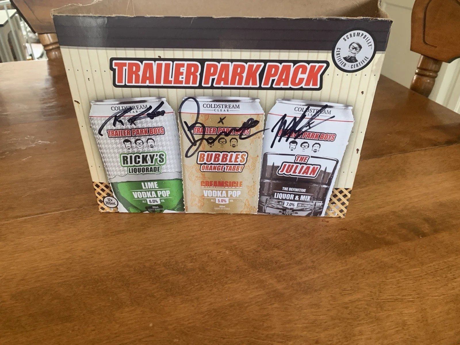 Ricky, Bubbles, Julian — Trailer Park Boys Signed Autographed Ricky Bubbles Julian Coldstone., image 2