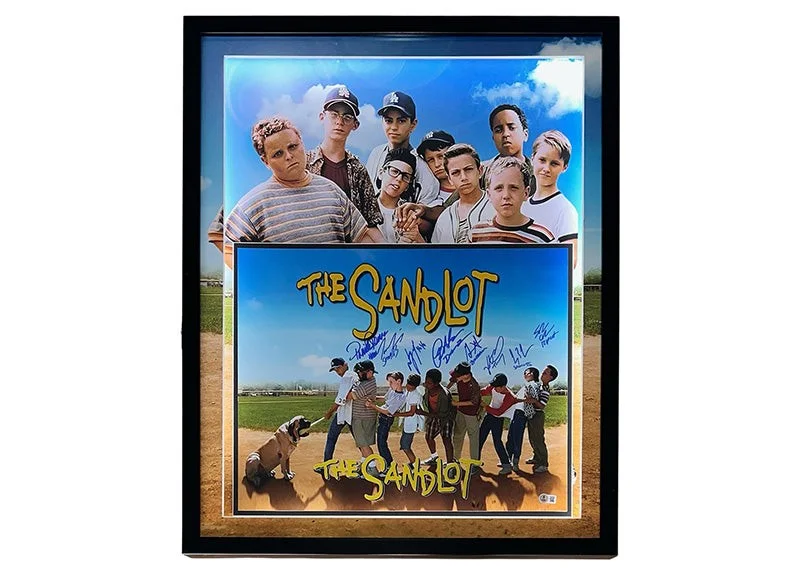 The Sandlot Cast Signed 8 Actors 31x25 3D LED Framed Photo Beckett, изображение 2