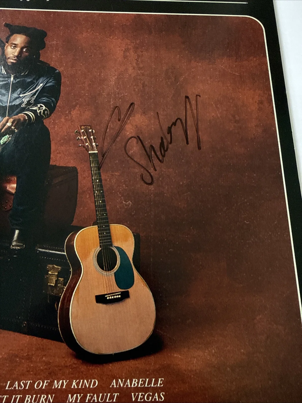 Shaboozey Signed Where I’ve Been Isn’t Where I’m Going Vinyl Beckett COA, image 2