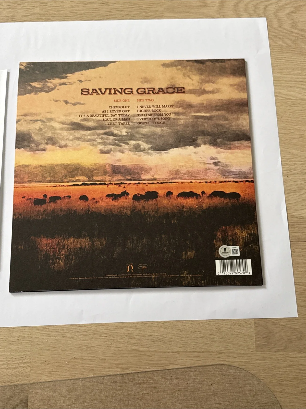 Robert Plant Signed Saving Grace Vinyl Beckett LOA, image 5