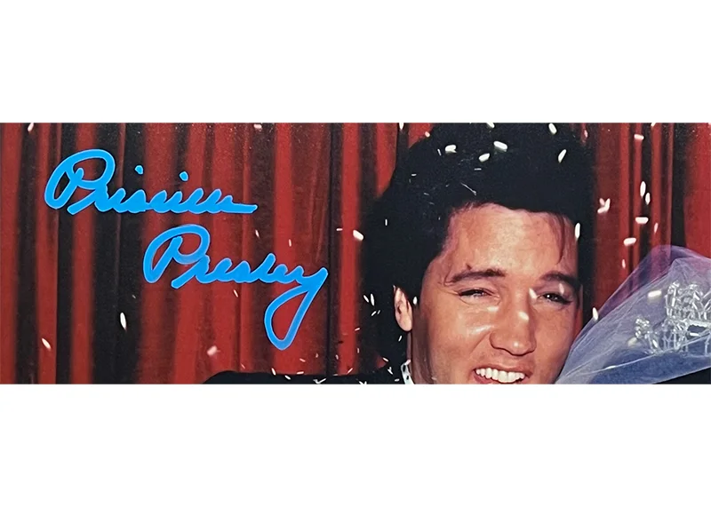 Priscilla Presley Signed 8x10 Photo With Elvis Presley JSA, изображение 2