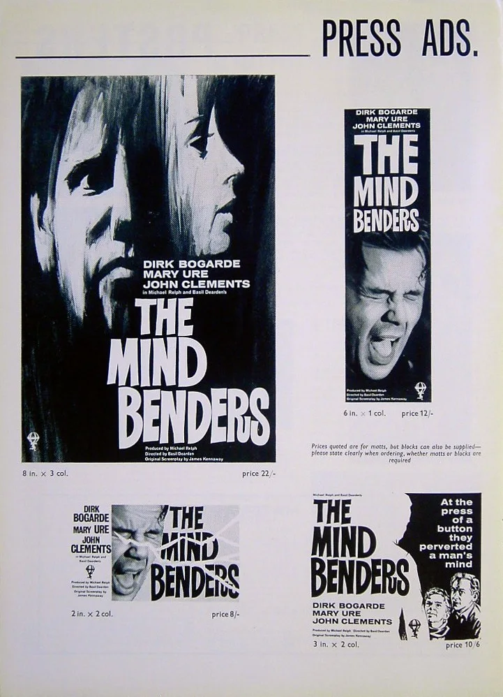 MINDBENDERS 1963 Dirk Bogarde, Mary Ure, John Clements UK PRESSBOOK, изображение 2