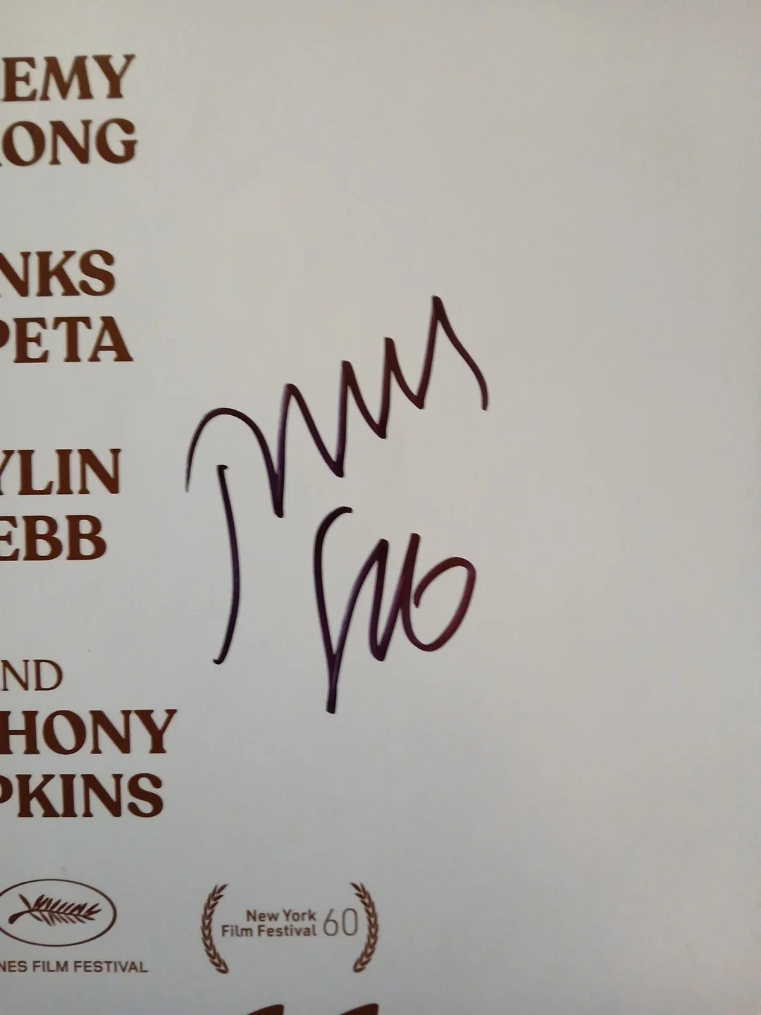 anne Hathawy, Jeremy Strong — ANNE HATHAWAY & JEREMY STRONG Hand Signed ARMAGEDDON TIME 11x17 Photo 📸, изображение 4