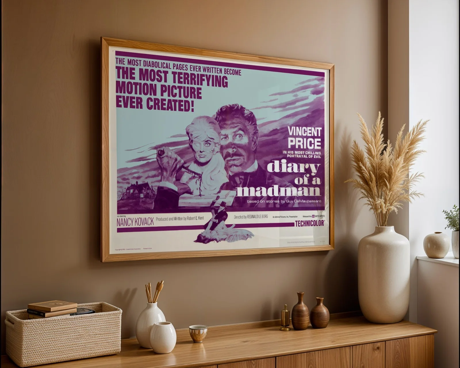 Diary Of A Madman - 1963 Horror / Suspense Restored 30" x 40" UK Quad Poster, изображение 3