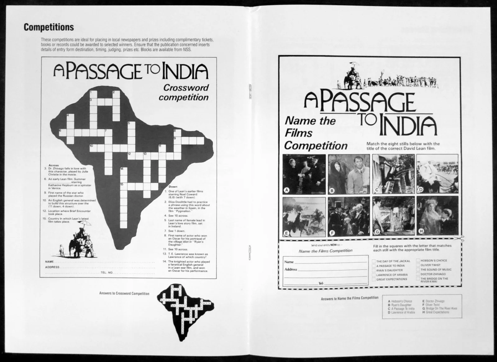 PASSAGE TO INDIA 1984 Peggy Ashcroft, Judy Davis, James Fox UK CAMPAIGN BOOK, image 3
