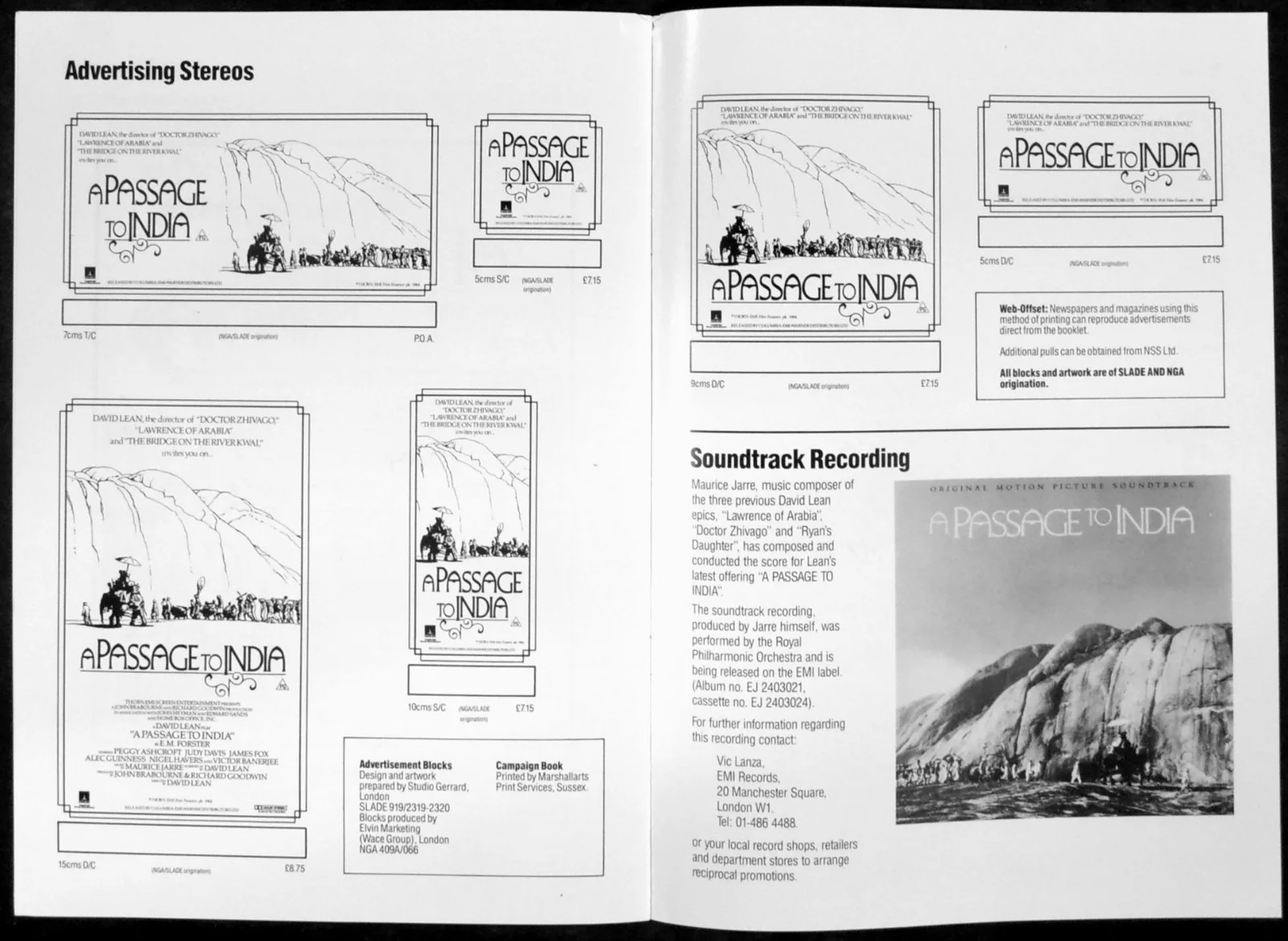 PASSAGE TO INDIA 1984 Peggy Ashcroft, Judy Davis, James Fox UK CAMPAIGN BOOK, image 4