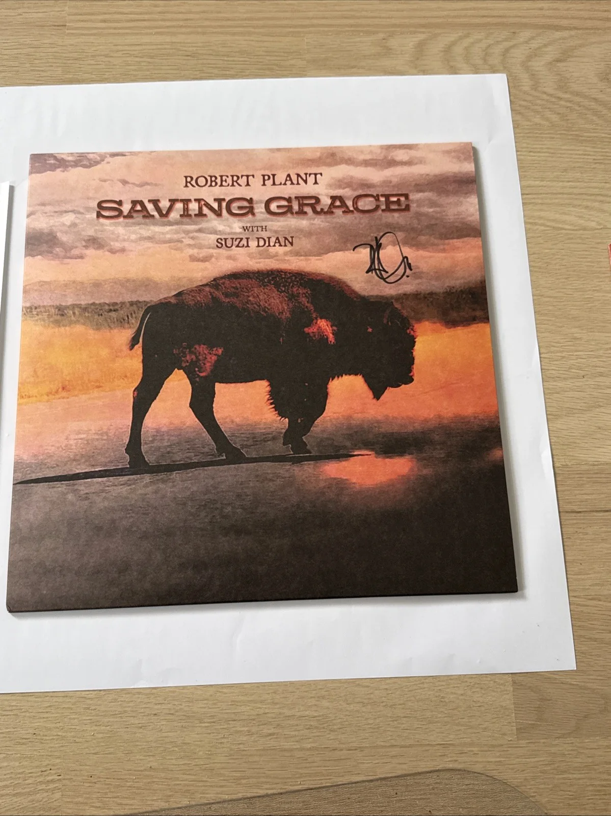 Robert Plant Signed Saving Grace Vinyl Beckett LOA, image 2