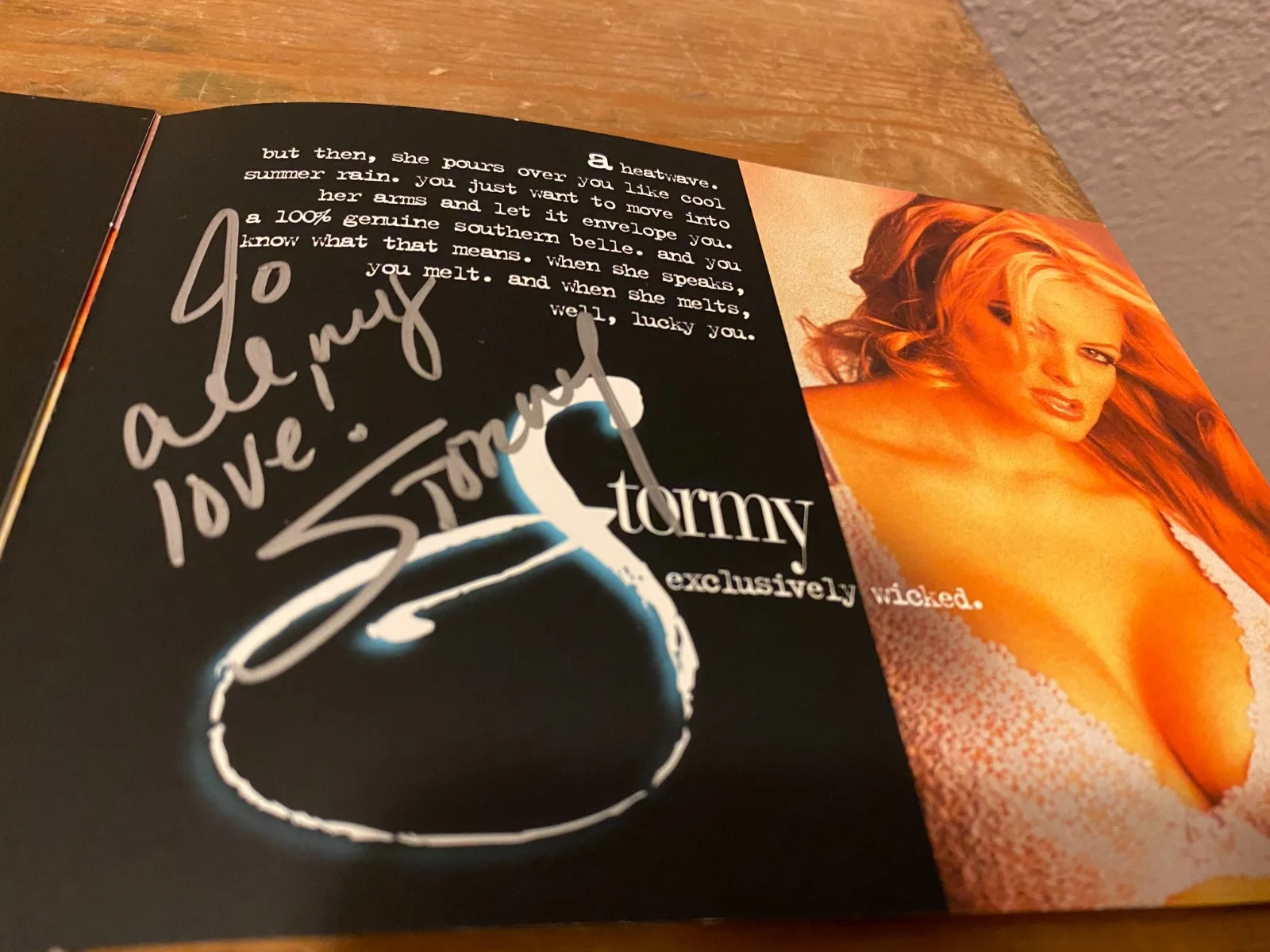 Stormy Daniels — STORMY DANIELS Signed Wicked Pictures Promo from 2003 AVN Convention, image 2