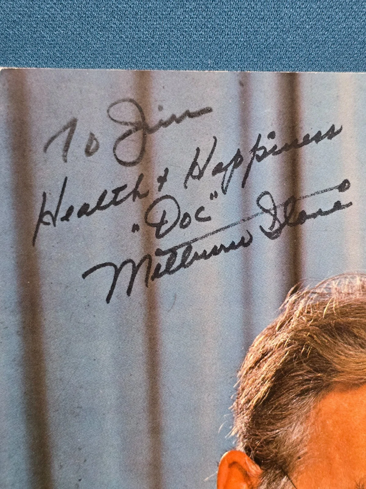 Milburn Stone — Milburn Stone (Doc Galen Adams Gunsmoke) Hand Autographed Signed Photo, изображение 2