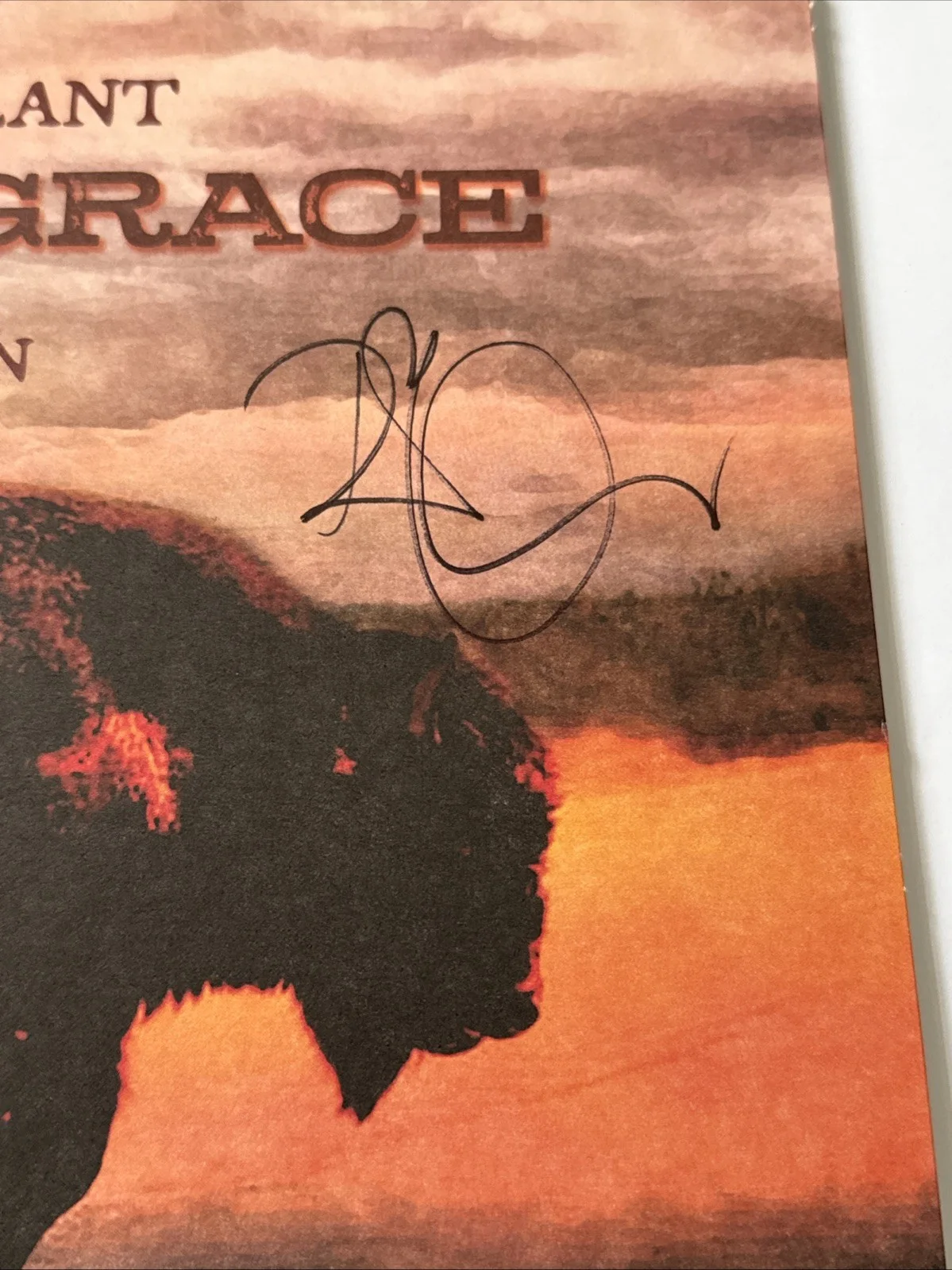 Robert Plant Signed Saving Grace Vinyl Beckett LOA, image 3