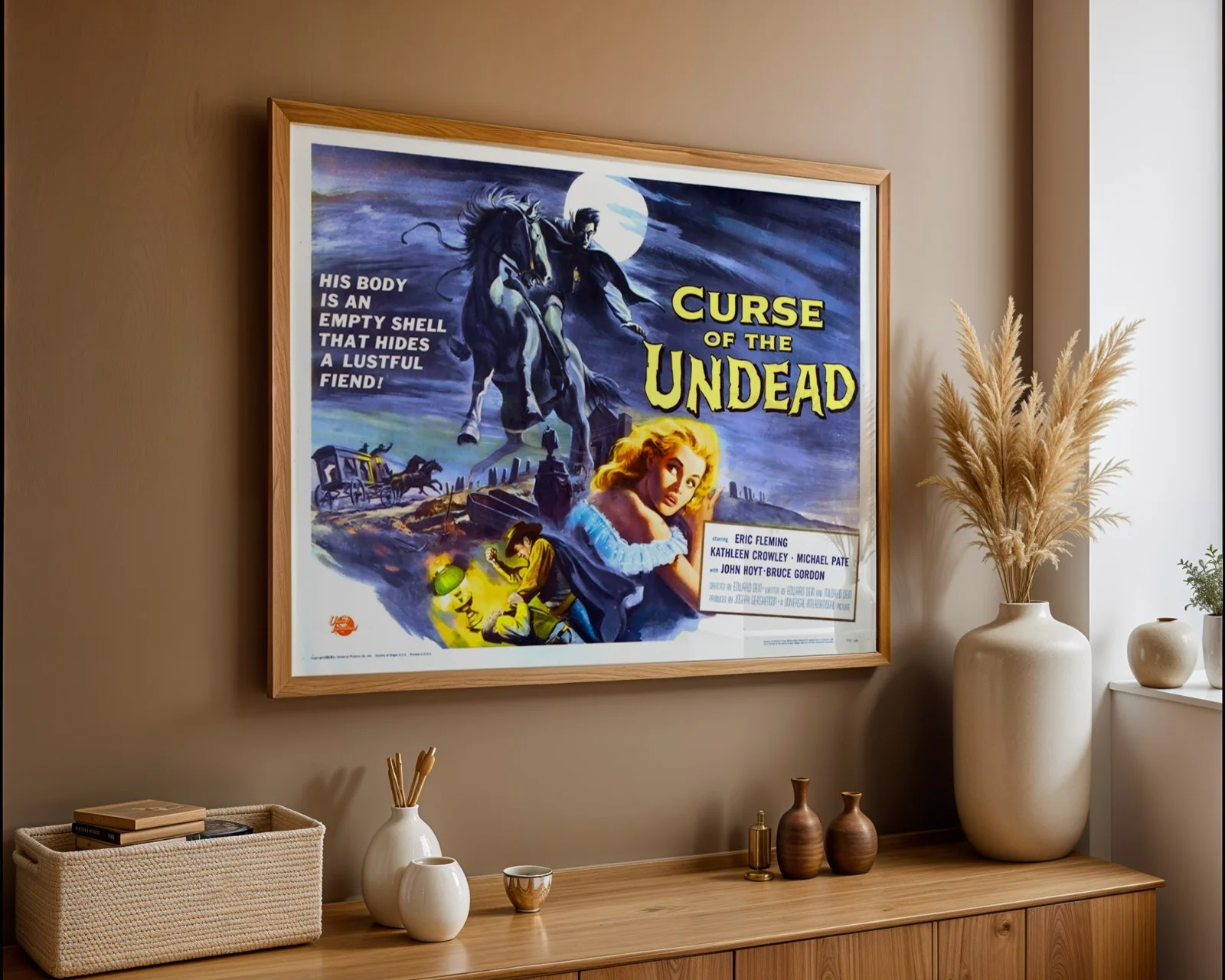 Curse Of The Undead - 1959 Horror / Western Restored 30" x 40" UK Quad Poster, изображение 3