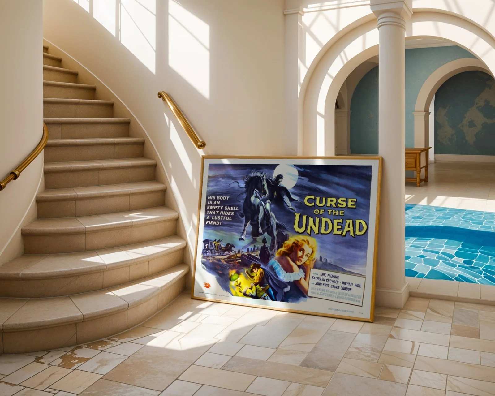 Curse Of The Undead - 1959 Horror / Western Restored 30" x 40" UK Quad Poster, изображение 4