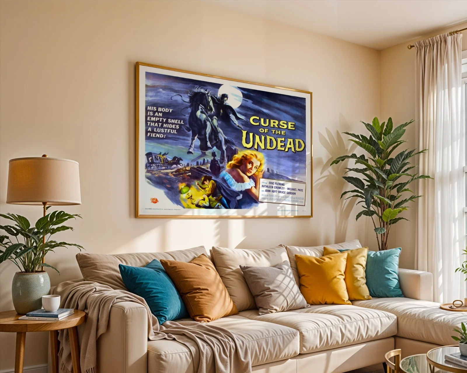 Curse Of The Undead - 1959 Horror / Western Restored 30" x 40" UK Quad Poster, изображение 5