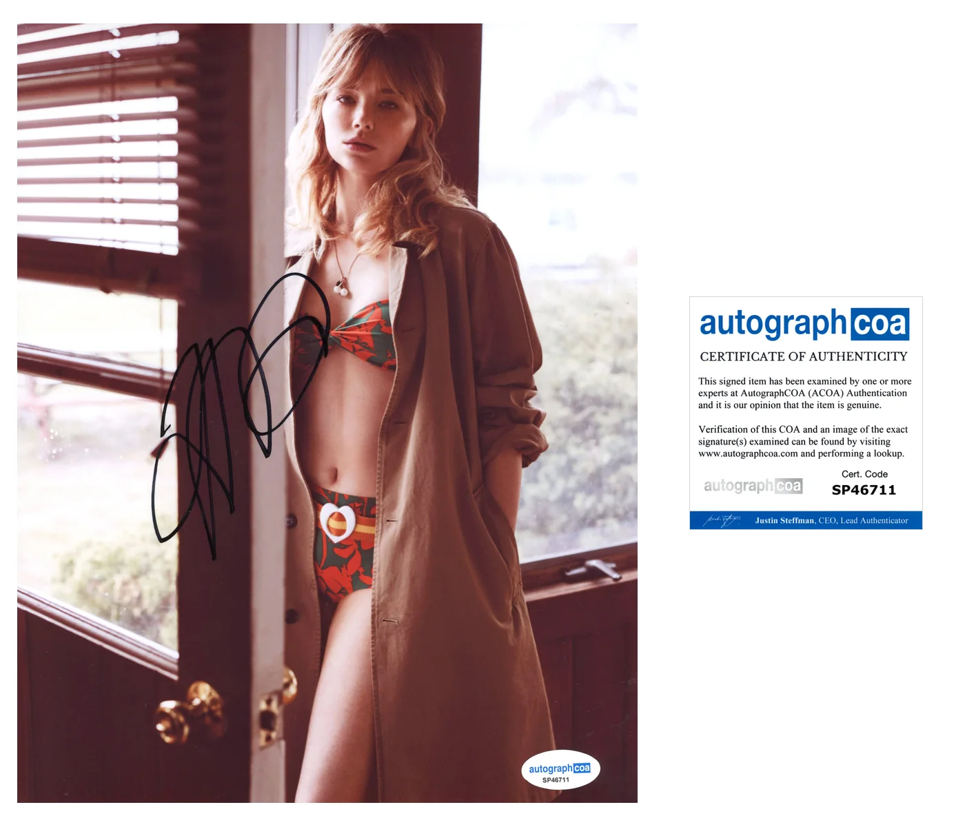 Haley Bennett Sexy Autographed Signed 8x10 Photo ACOA, image 2