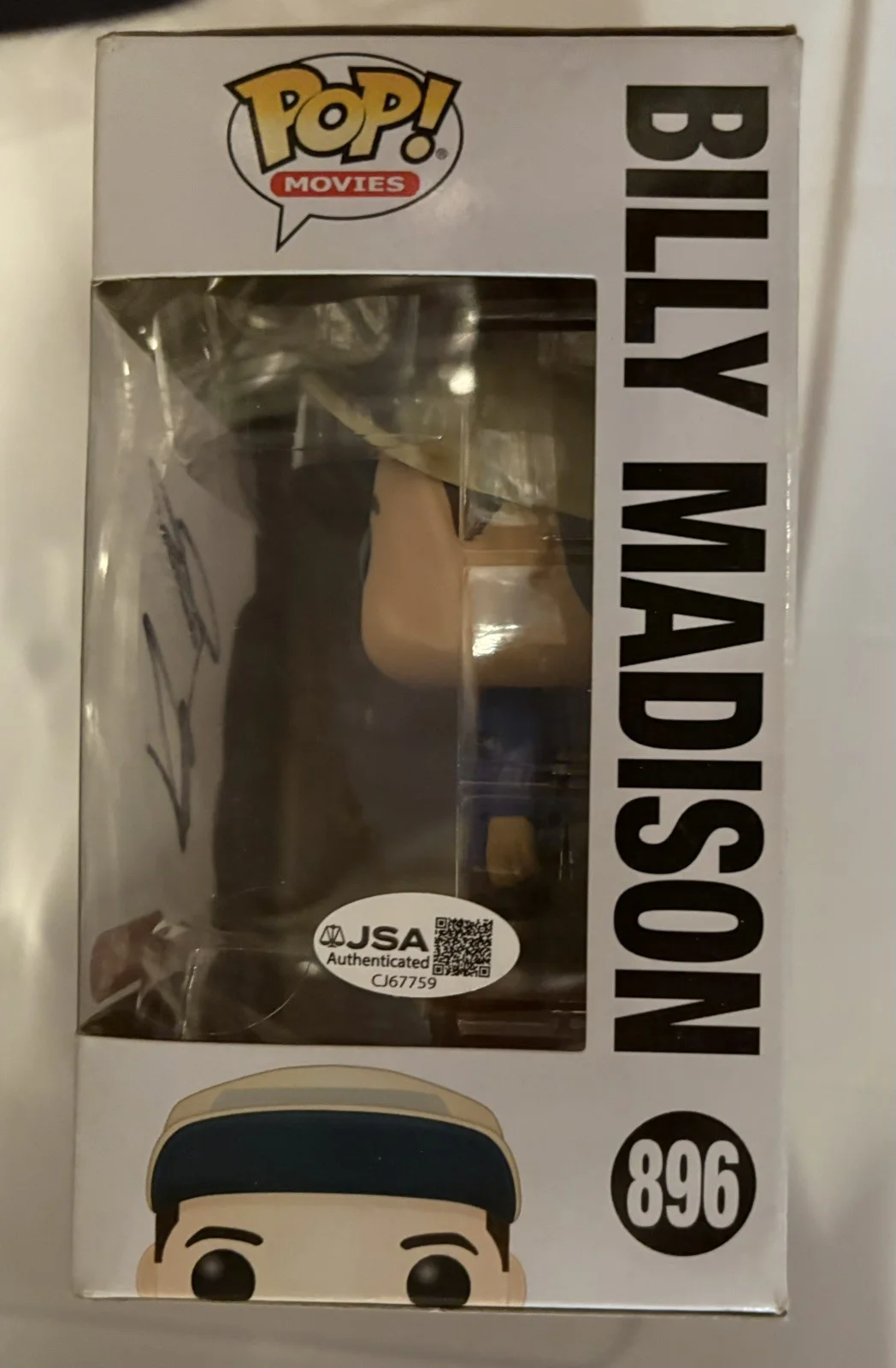Adam Sandler — Adam Sandler Signed Funko Pop Billy Madison #896 year JSA COA target exclusive, image 2