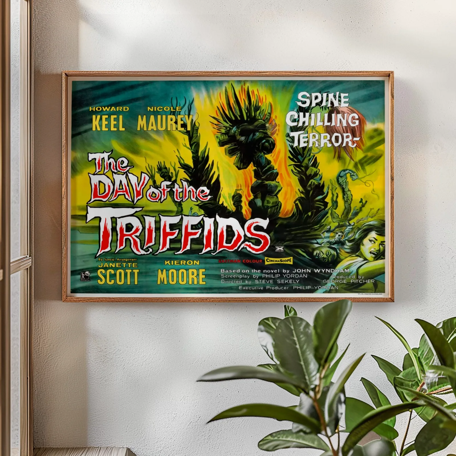 The Day Of The Triffids - 1963 Sci-Fi Horror Restored 30" x 40" UK Quad Poster, изображение 2