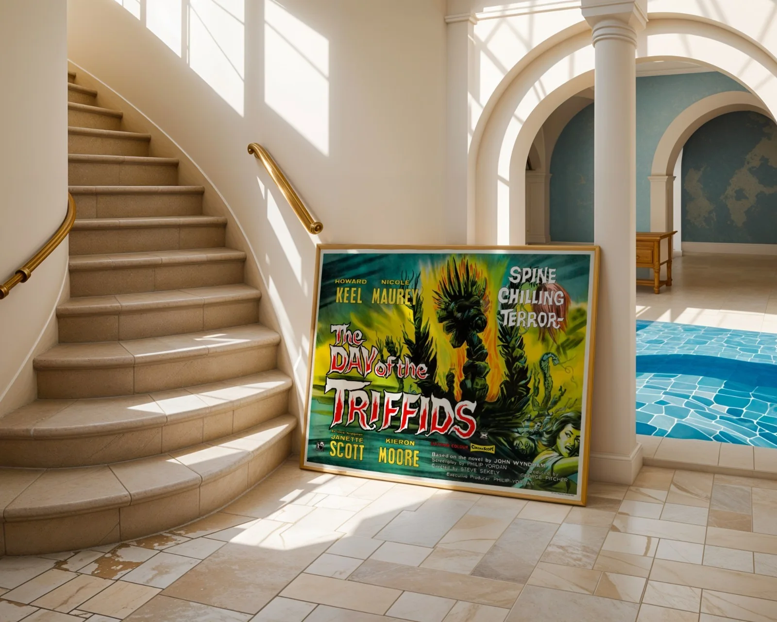 The Day Of The Triffids - 1963 Sci-Fi Horror Restored 30" x 40" UK Quad Poster, изображение 4