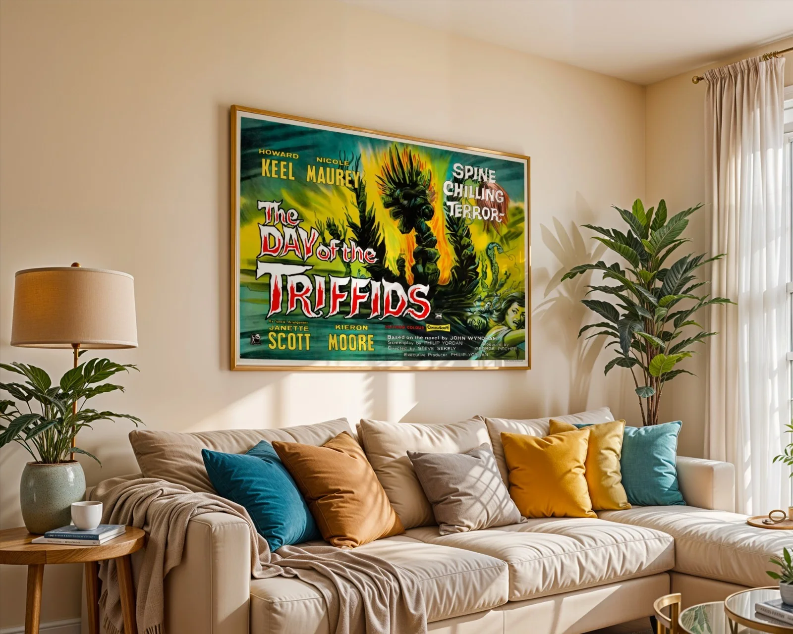 The Day Of The Triffids - 1963 Sci-Fi Horror Restored 30" x 40" UK Quad Poster, изображение 5