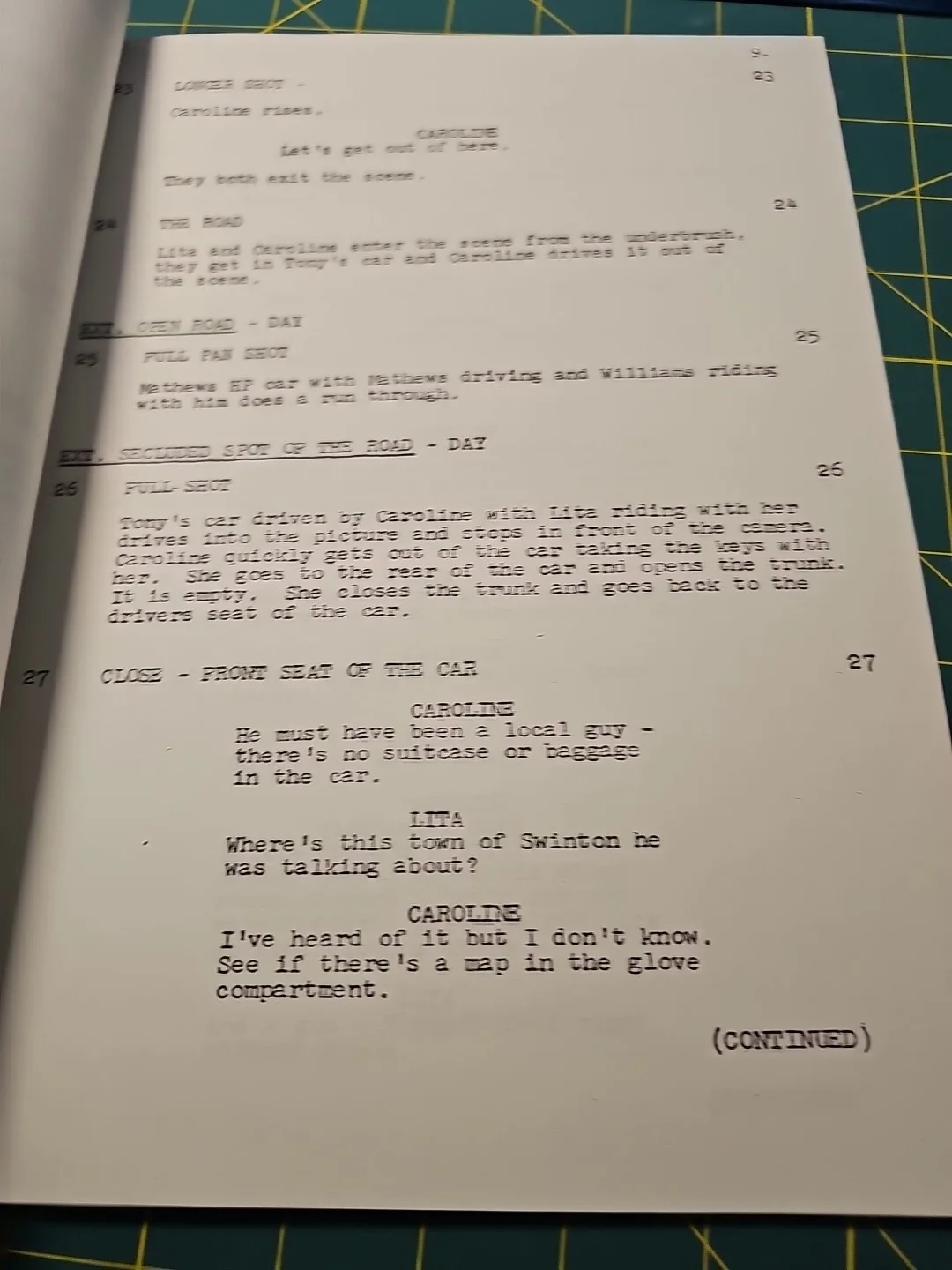 Highway Patrol Script 1958 SIGNED by Broderick Crawford S4.32 Women Escapees, изображение 4