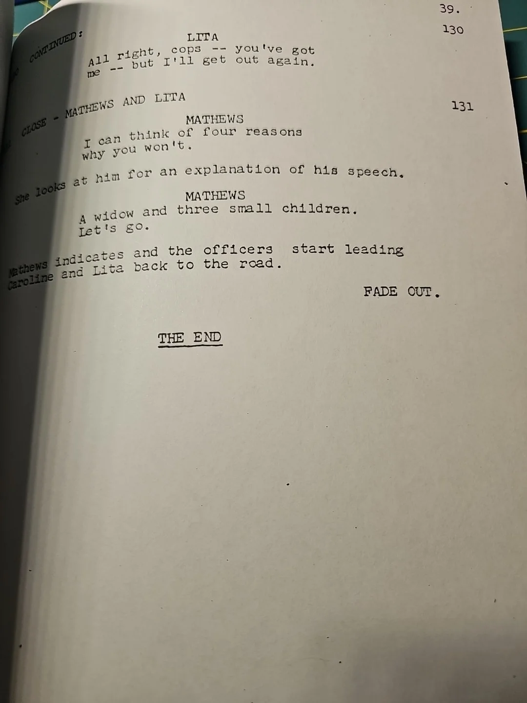 Highway Patrol Script 1958 SIGNED by Broderick Crawford S4.32 Women Escapees, изображение 5