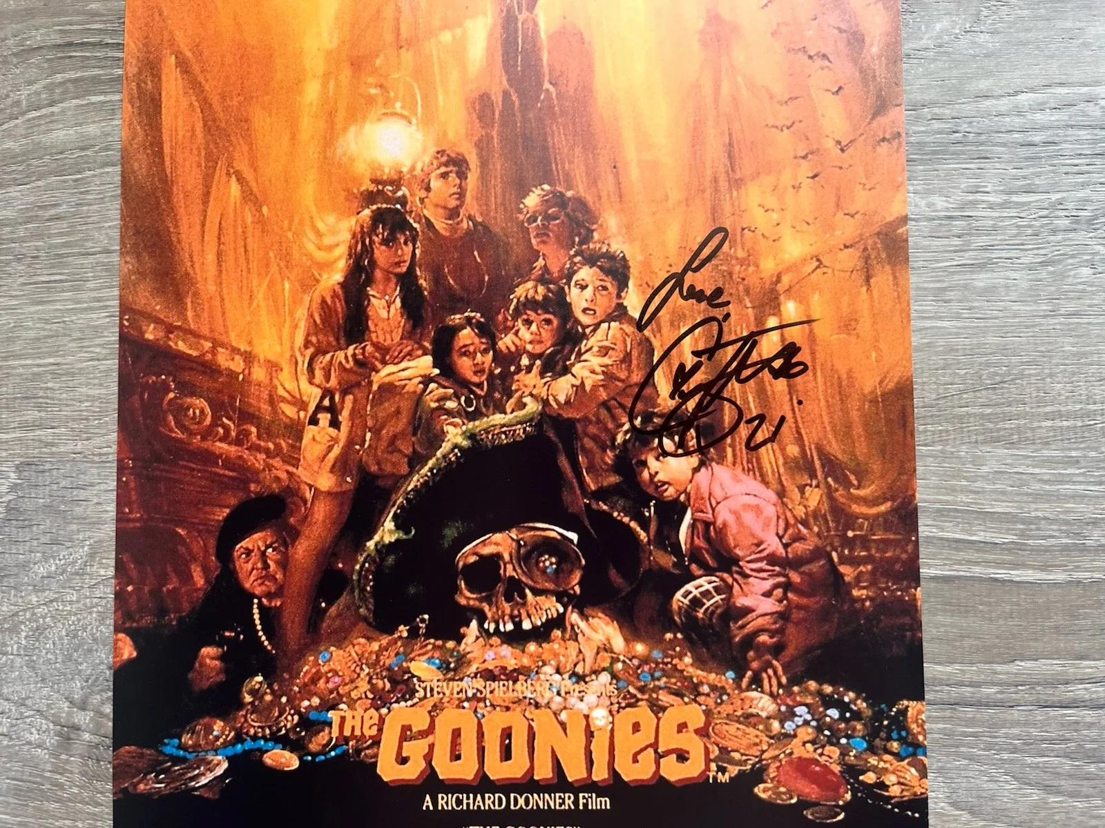 Corey Feldman — Corey Feldman Signed Goonies 11x17 Photo PSA COA Mouth, изображение 3