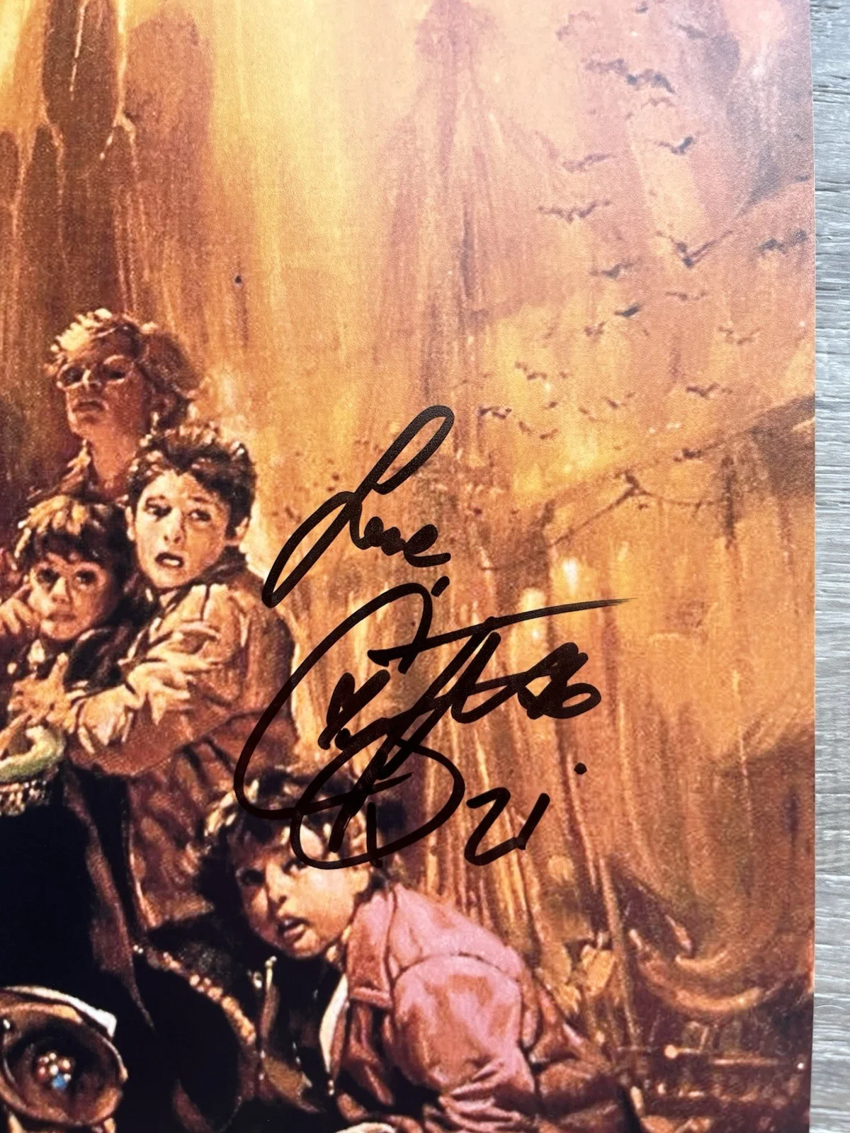 Corey Feldman — Corey Feldman Signed Goonies 11x17 Photo PSA COA Mouth, изображение 5