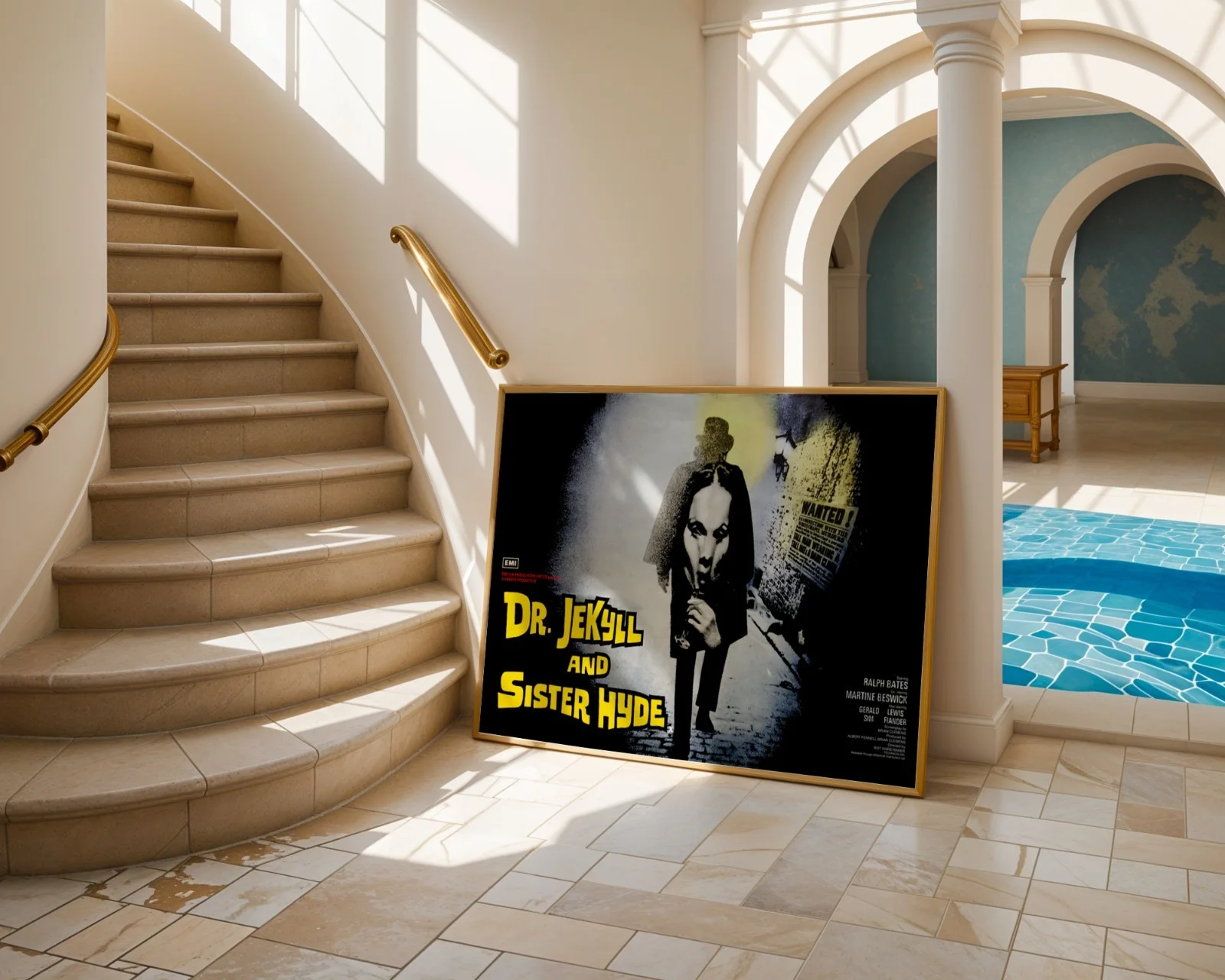Dr. Jekyll and Sister Hyde - 1971 Hammer Film Restored 30" x 40" UK Quad Poster, изображение 4