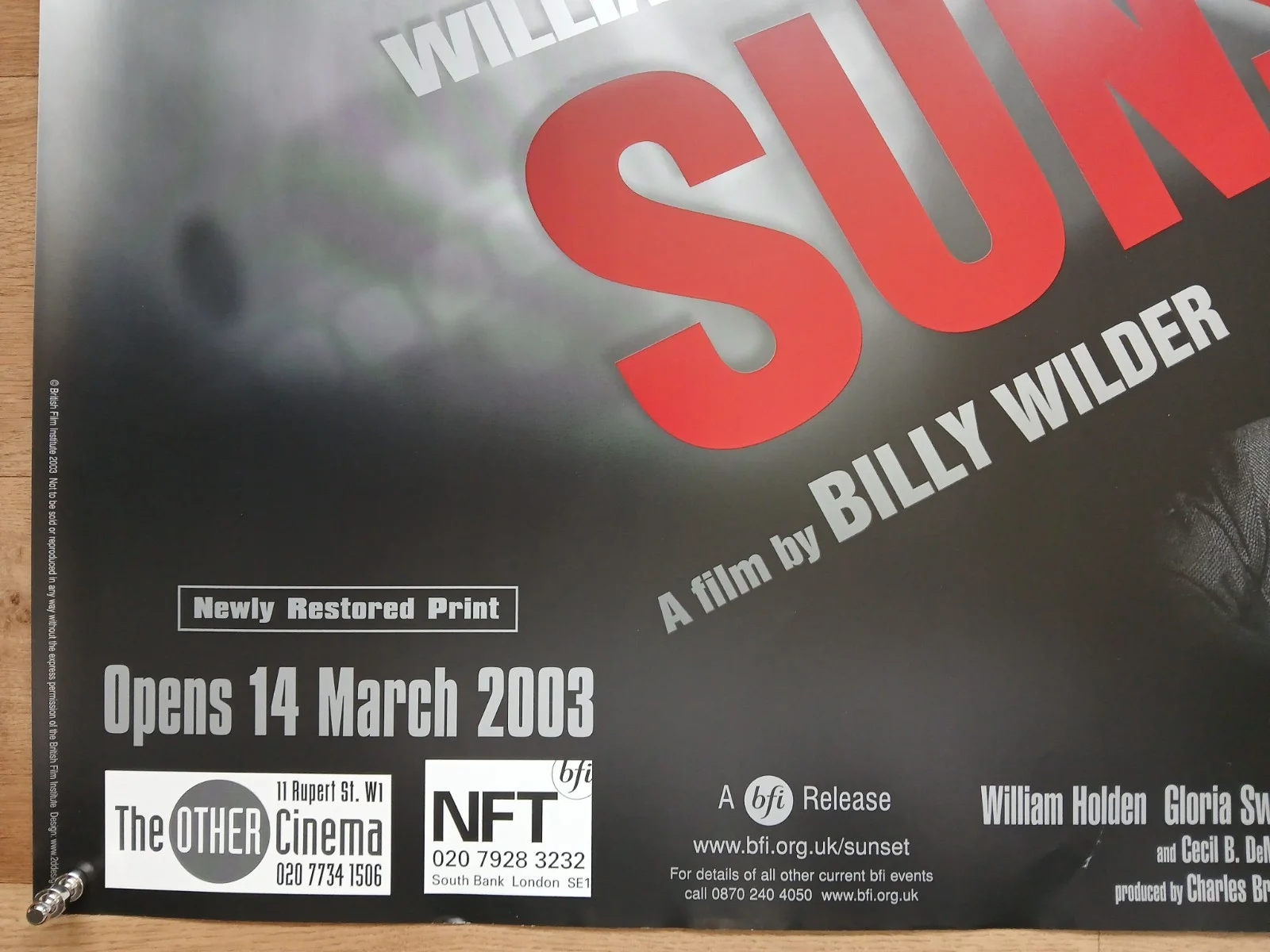SUNSET BOULEVARD (1950, BFI RR2003) original UK quad poster, image 4