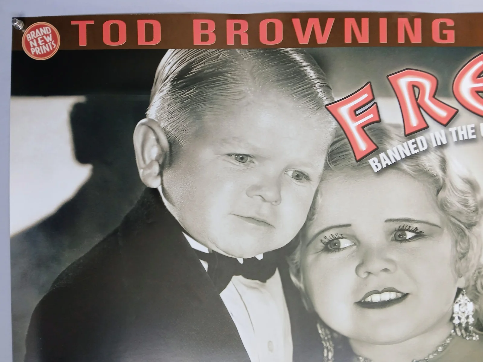 FREAKS / DEVIL DOLL (1932,36 - BFI RR2002) original UK quad poster -Tod Browning, изображение 2