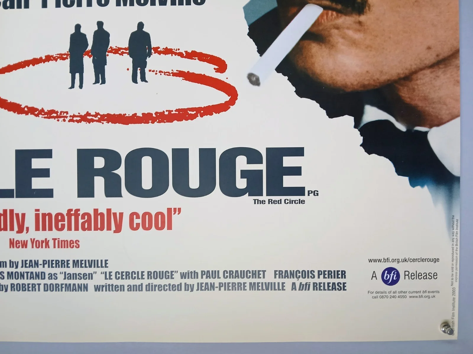 LE CERCLE ROUGE (1970, BFI RR2003) original UK quad poster -Alain Delon, Montand, изображение 5