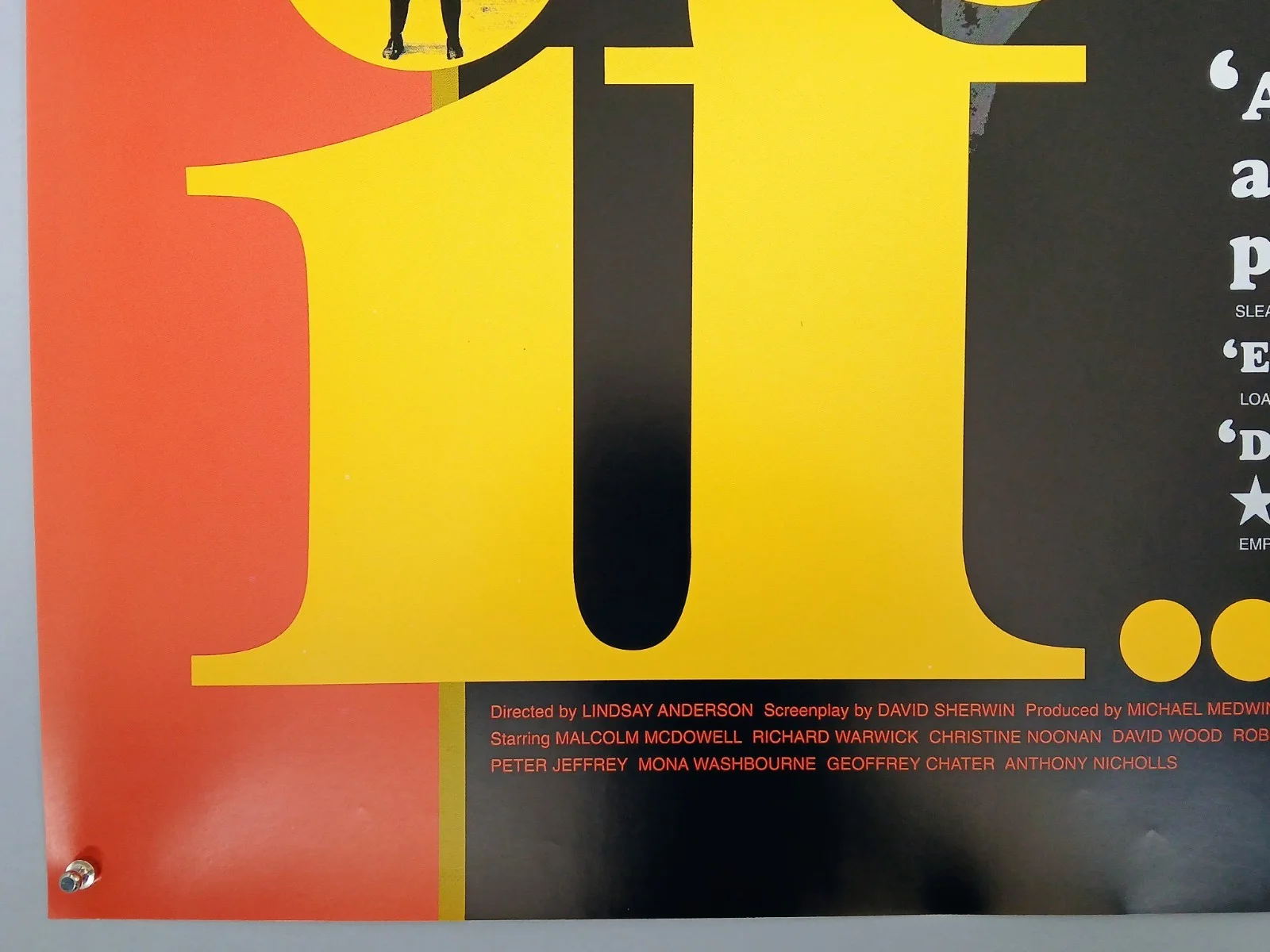 IF (1968, BFI RR2002) original UK quad poster - Malcolm McDowell, image 4
