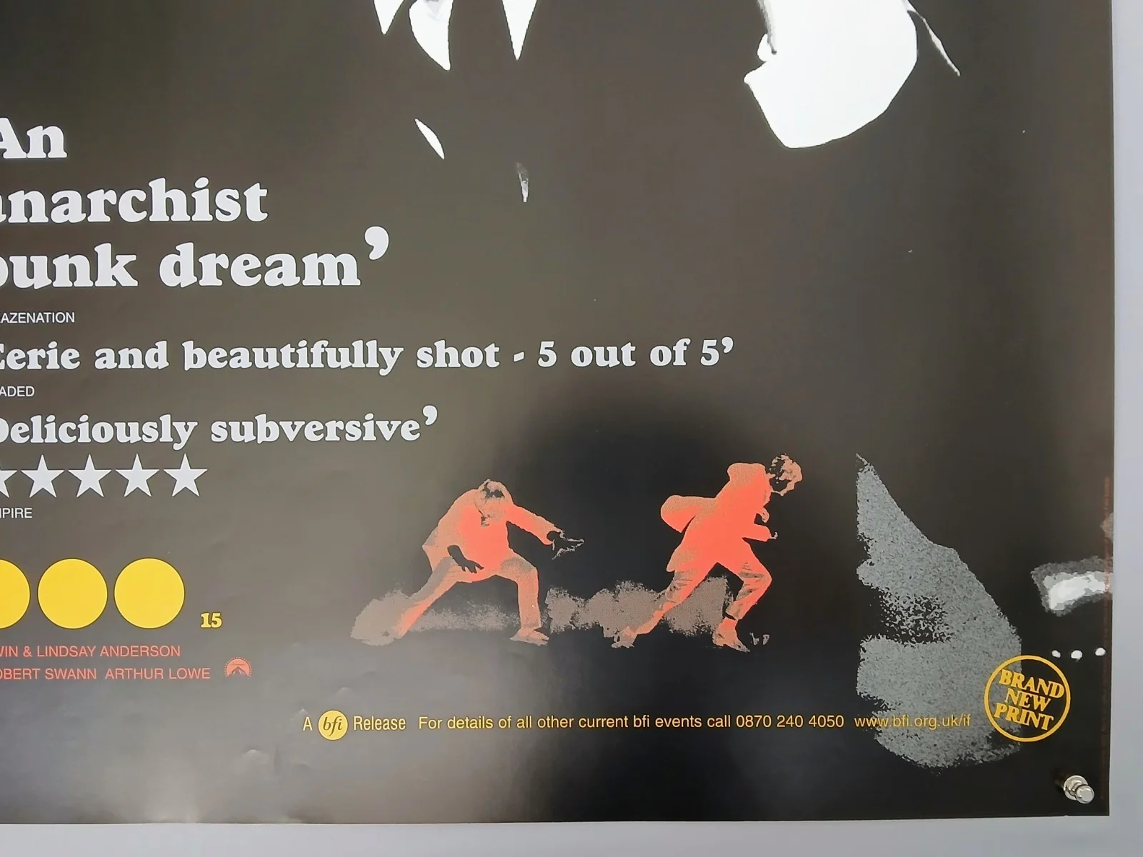 IF (1968, BFI RR2002) original UK quad poster - Malcolm McDowell, image 5