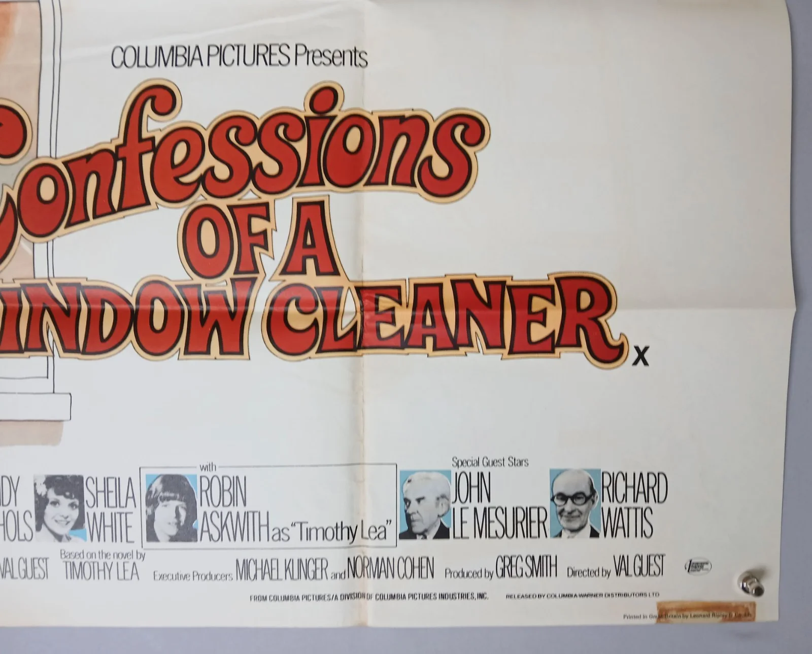 CONFESSIONS OF A WINDOW CLEANER (1974) original UK quad poster - Robin Askwith, image 5