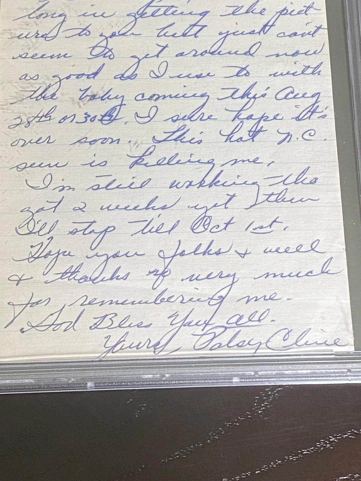 Patsy Cline ~ Signed Autographed Letter ~ PSA DNA Encased!, изображение 4