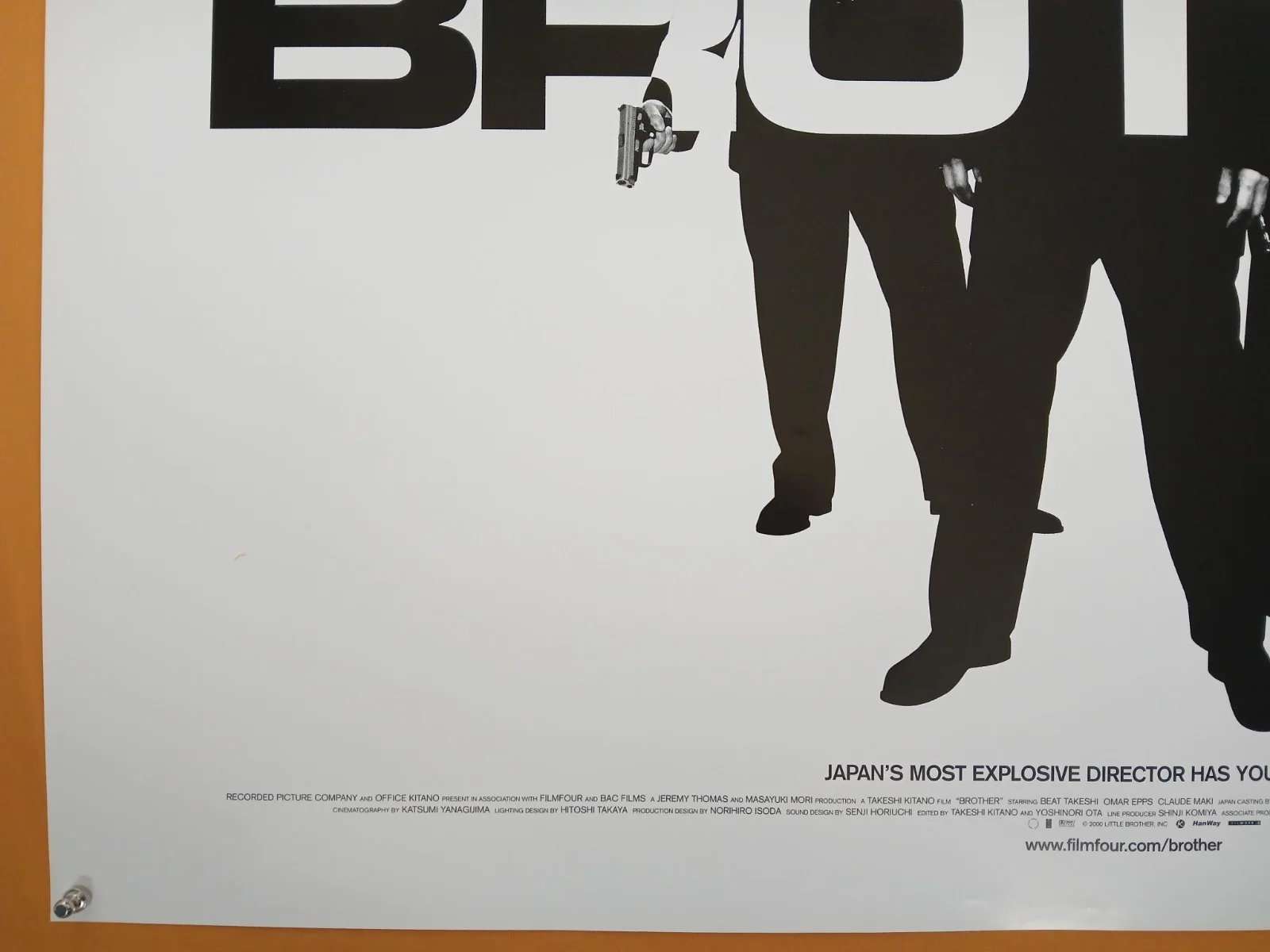BROTHER (2000) original UK double-sided quad poster - Takeshi Kitano, изображение 4